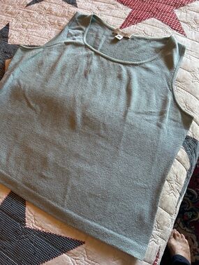 St. John soft Blue knit top to go with the pants in XL.